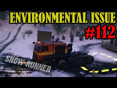Environmental Issue - Mountain River, Alaska - Part 112 - Snowrunner Playthrough - 100% Completion