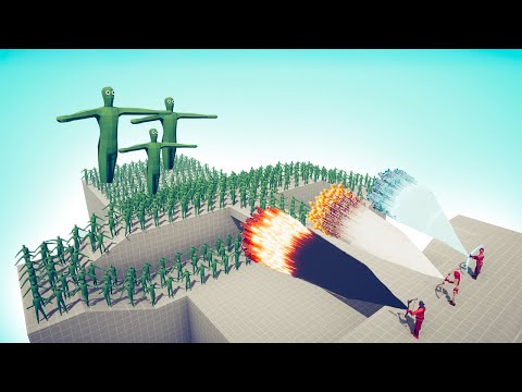 100x ZOMBIE + GIANTS vs 3x EVERY GOD - TABS | Totally Accurate Battle Simulator