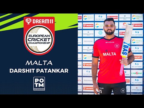 POTM: D.Patankar - Group C, Match 6 - LUX vs MAL | Highlights | Dream11 ECC, 2022 | ECC22.054