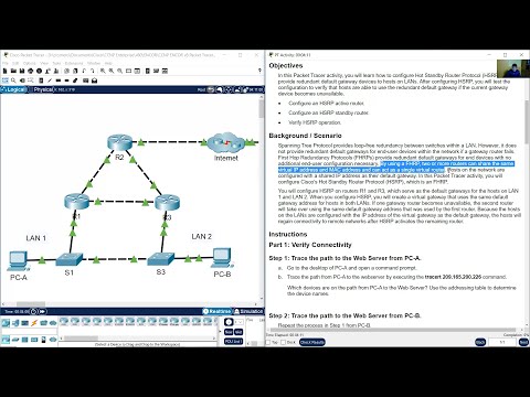 15.2.3 Packet Tracer - HSRP Configuration Guide
