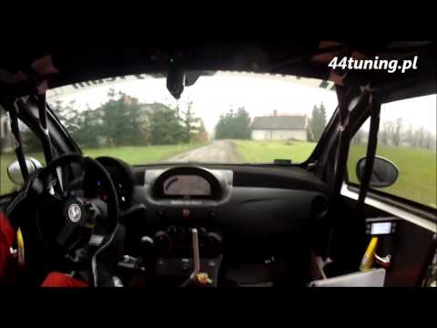 44tuning Rally Team Halicki / Tkacz ABARTH 500 - onboard 40 Rajd Cieszyńska Barbórka OS5