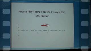 How to Play Forever Young by Jay-z feat Mr. Hudson on Guitar with Tab