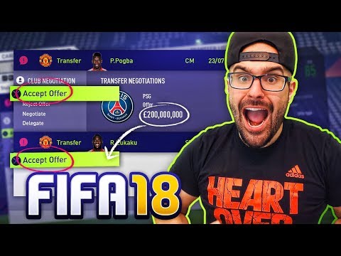 FIFA 18 ACCEPTING EVERY TRANSFER OFFER WITH MANCHESTER UNITED! Career Mode Challenge