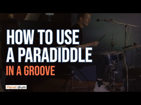 How to use a paradiddle (in a groove)