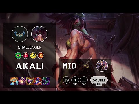 Akali Mid vs LeBlanc - BR Challenger Patch 12.2