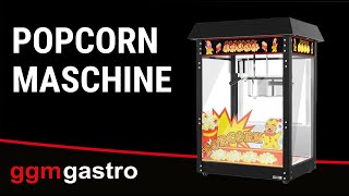 Machine à pop-corn professionnelle - 1,70kW - 5kg/h - avec 1 marmite(s) + 3 étagères chauffantes - Noir