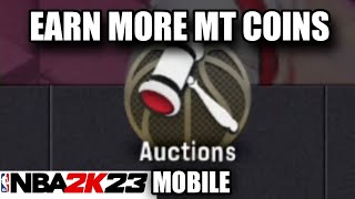 AUCTION HOUSE SELLING AND EARNING TUTORIAL | NBA 2K23 MYTEAM MOBILE