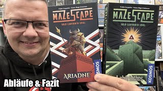 Mazescape (Kosmos) - Labyrinth-Faltkarten und kniffligen Aufgaben.