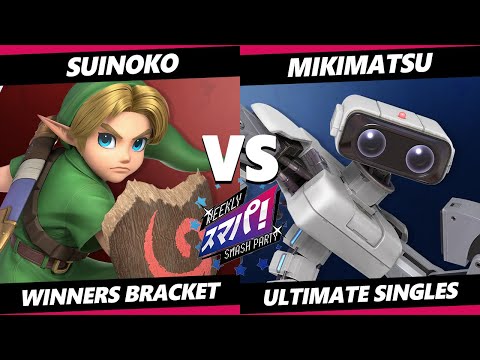 Sumapa 66 - Suinoko (Young Link, Diddy Kong) Vs. Mikimatsu (ROB) SSBU Ultimate Tournament
