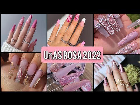 UÑAS COLOR ROSA 2022 💅UÑAS ACRÍLICO ROSA 2022 #trendsnails #diseños #diseñosdeuñas  #uñasdecoradas