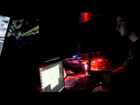 XZICD live + Lasal visuals (2) @Crazy Language vs. BrainstormLab 2012-02-04