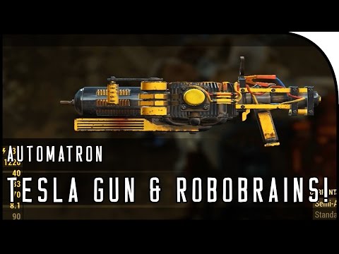 Fallout 4 Automatron DLC Gameplay Part 3  – “TESLA GUN, THE ROBOBRAIN!”