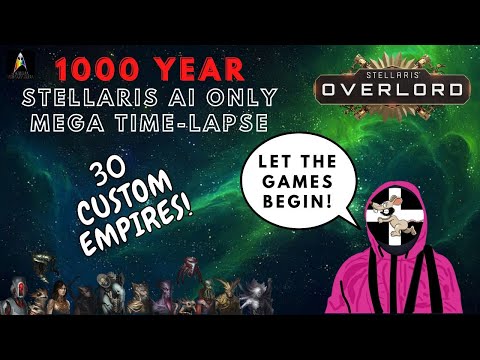 [HUGE AI BATTLE] Stellaris Mega Time-Lapse | 30 Empires | 82 Hours of Footage! | All DLC Included