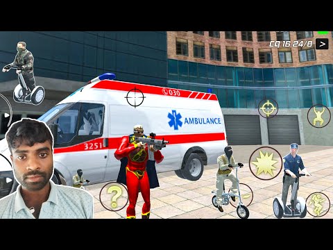 Flying Captain Hero Gangster City - Fire Truck Driving in Open City - Android Gameplay Video