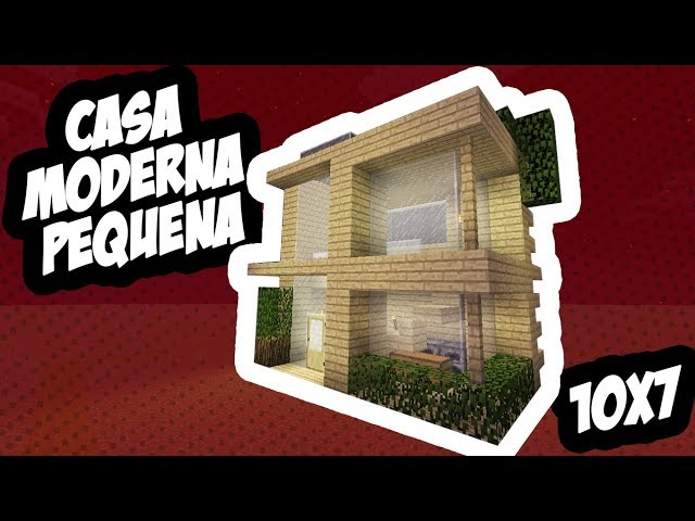 Minecraft - Como fazer sua Primeira Casa Moderna Pequena 