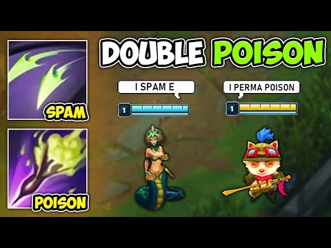 We tried the double poison combo bot lane and Cassiopeia gets to E endlessly