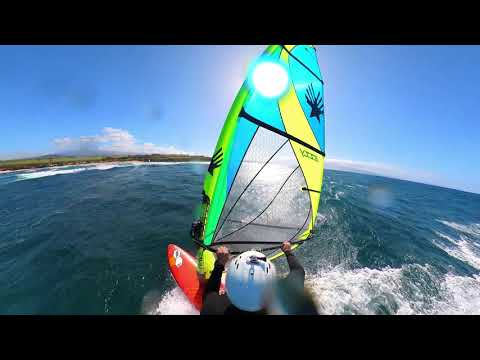 Graham Ezzy Windsurfing Goiter Hookipa Maui (2021, insta360)