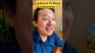 Cardboard VS Wooden Board Game Components ☺️ #boardgames #tabletopgames #youtubegaming