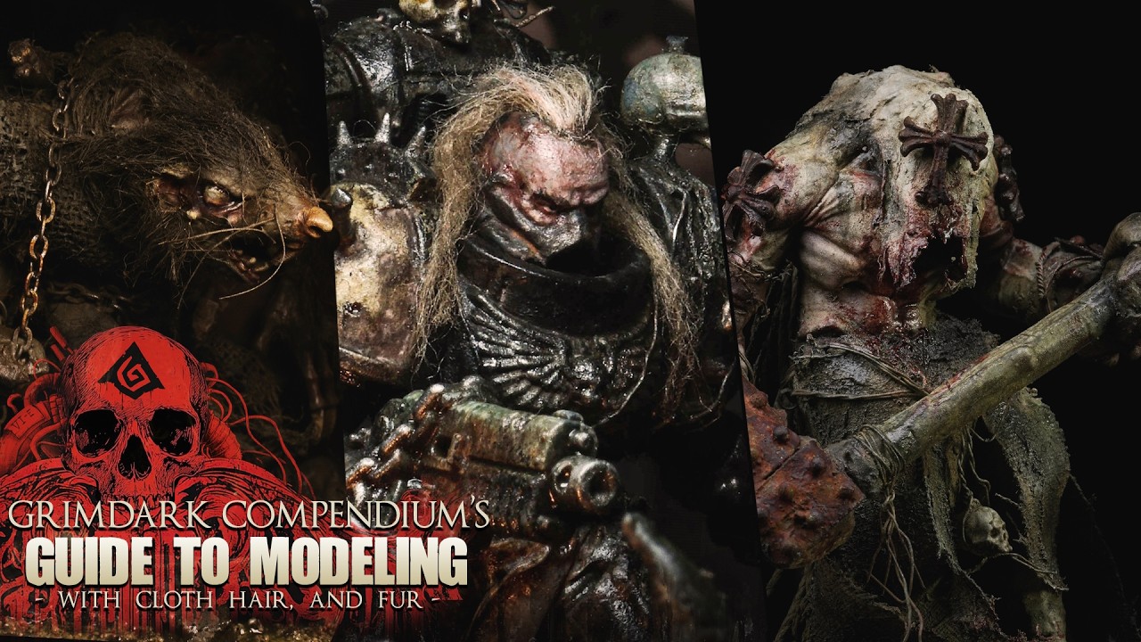 3 Materials You Should Try Now For Grimdark Miniatures | Guide to Modeling with Cloth, Hair and Fur