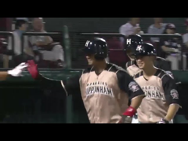 【9回表】ファイターズ・中田 打った瞬間に分かる24号3ラン!! 2016/9/9 E-F