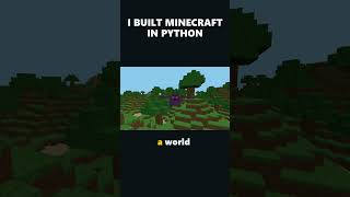 I Built My Own Minecraft in Python — world, mobs & a dragon (in the browser) #coding  #python