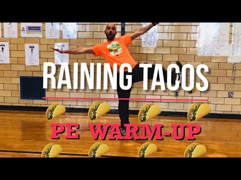 PhysEdZone: “Raining Tacos”  PE Dance Fitness Warm-Up | Brain Break