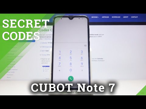 Secret Codes CUBOT Note 7 – Open Hidden Modes / Test Menu