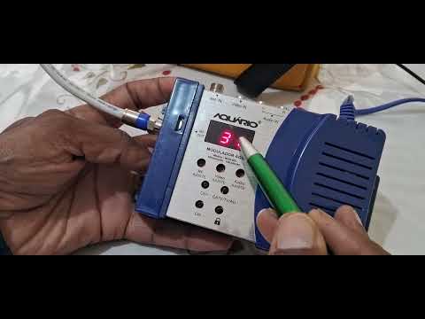 MODULADOR ÁGIL DE ÁUDIO E VÍDEO, AQUARIO, MOD-002, AZUL/PRATA