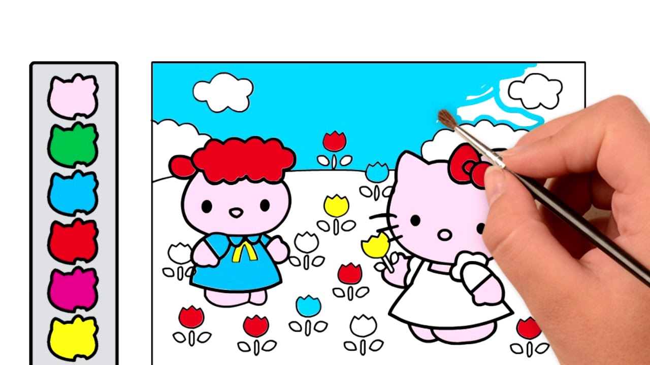 hello kitty mermaid coloring pages for Kids Best TV YoGamA