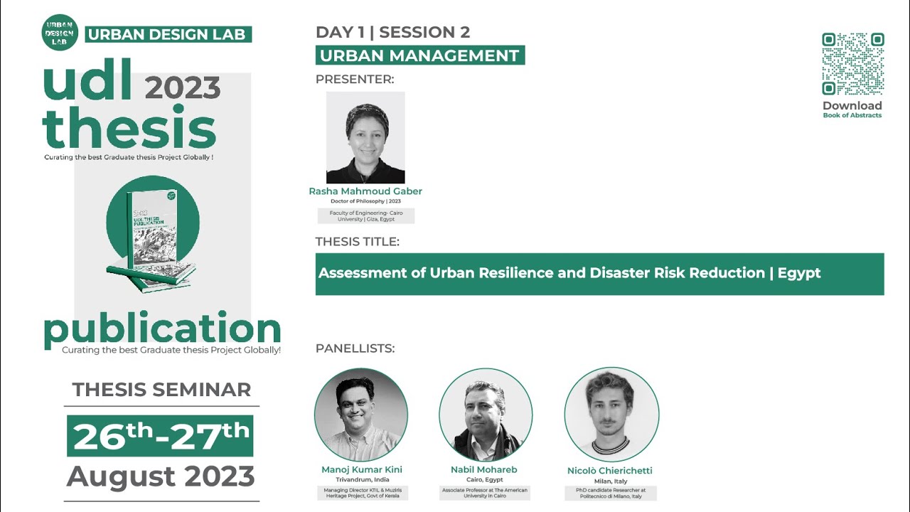 Assessment of Urban Resilience and Disaster Risk Reduction
