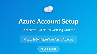 Azure Account Setup: Complete Beginner's Guide to Getting Started with