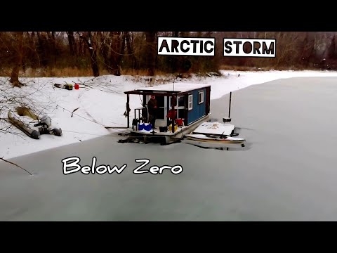 Arctic Ice Storm, Life Below Zero ( Real Time Raw Edit) Houseboat Offgrid