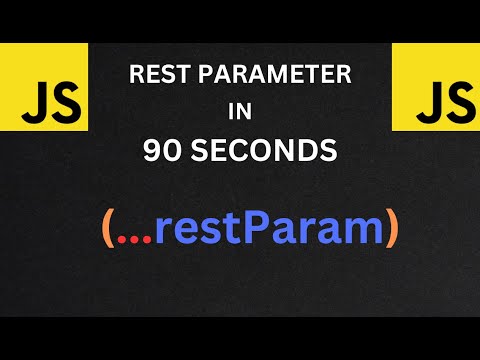 %e2%9c%85 Javascript Rest Parameters Are Very Useful Javascript_tutorial Javascript Learnjavascript