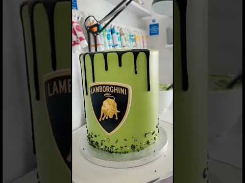 Lamborghini dripe cake #cakes #shortvideo #macmacaan