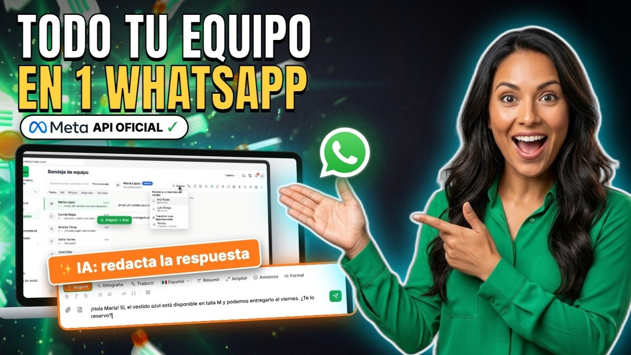 CRM WhatsApp multiagente — tutorial en español