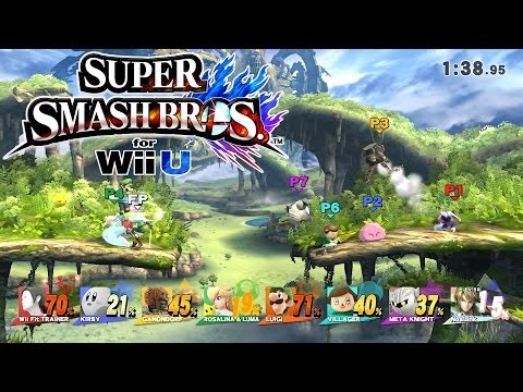 Amiibos and 8 Player Smash - Super Smash Bros Wii U