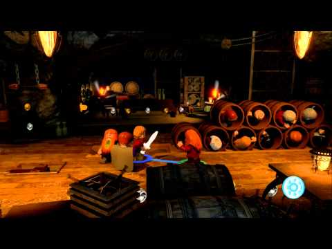 LEGO The Hobbit (PS4) co-op pt22 - Barrels O' Trouble