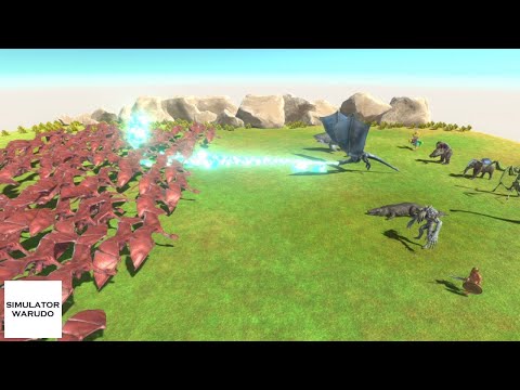 Strongest Team vs 100 Fantasy Units Animal Revolt Battle Simulator