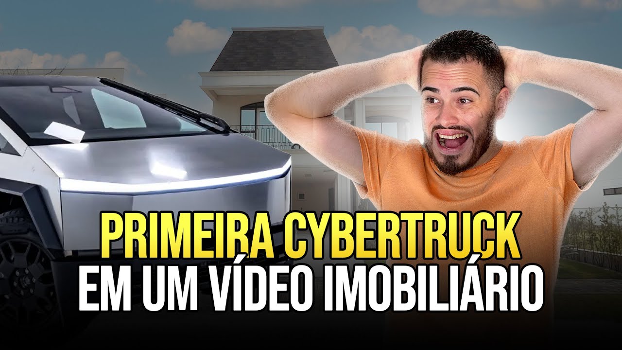 Gravando vídeo com corretor de imóveis usando o primeiro Cybertruck Tesla do Brasil! #Vlog 23