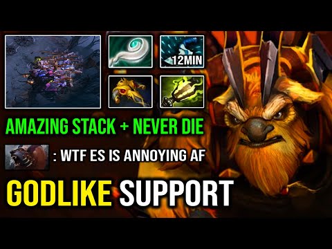 How to GODLIKE Stack & Hard Support Earthshaker Like a Pro with Epic Fissure Block & Echo Slam DotA