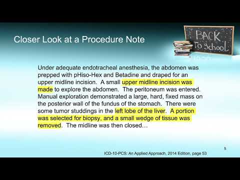 Icd 10 Pcs Understanding Procedure Notes