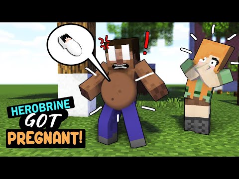 HEROBRINE GOT PREGNANT!!: SAD ENDING :( : Minecraft Animation