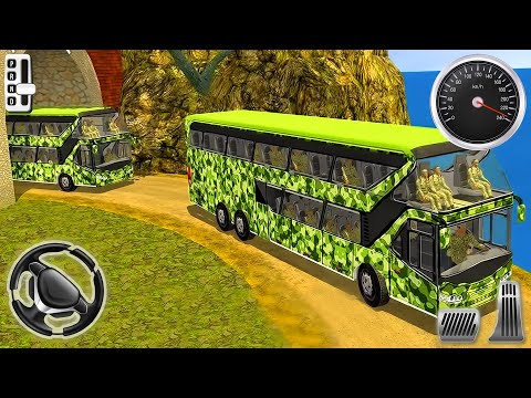 Army Soldier Bus Driving Games - US Offroad Bus Driver Simulator | Android Gameplay
