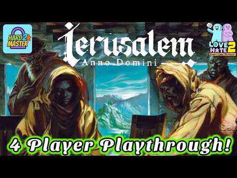 4 Player Playthrough of Ierusalem Anno Domini From @DevirTV | Love 2 Hate #boardgames Reviews
