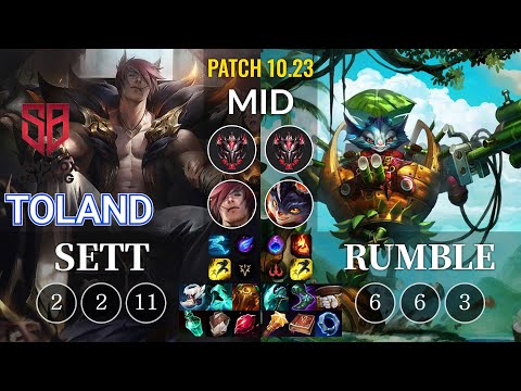 SB TolanD Sett vs Rumble Mid - KR Patch 10.23