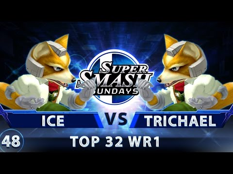 SSS 48 - Ice (Fox) vs. Trichael Man (Fox) - SSBM Top 32 WR1 - Smash Melee