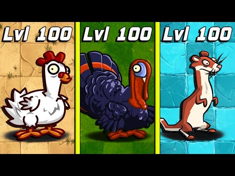 CHICKEN vs TURKEY vs ICE WEASEL - Who Will Win? - PvZ 2 Zombie vs Zombie