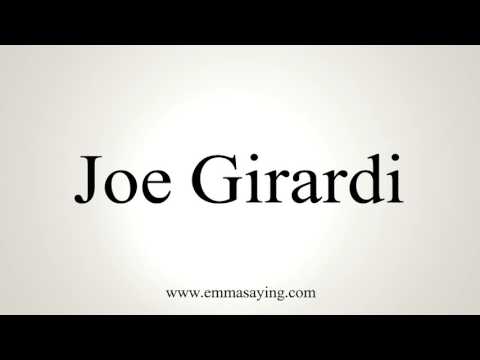 How to Pronounce Joe Girardi
