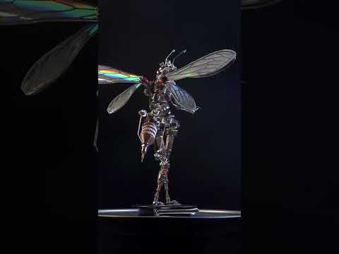 Mô hình 3D DIY kim loại Robot Bee Man - Đồ Chơi Thời Thượng Phong Cách Cyberpunk