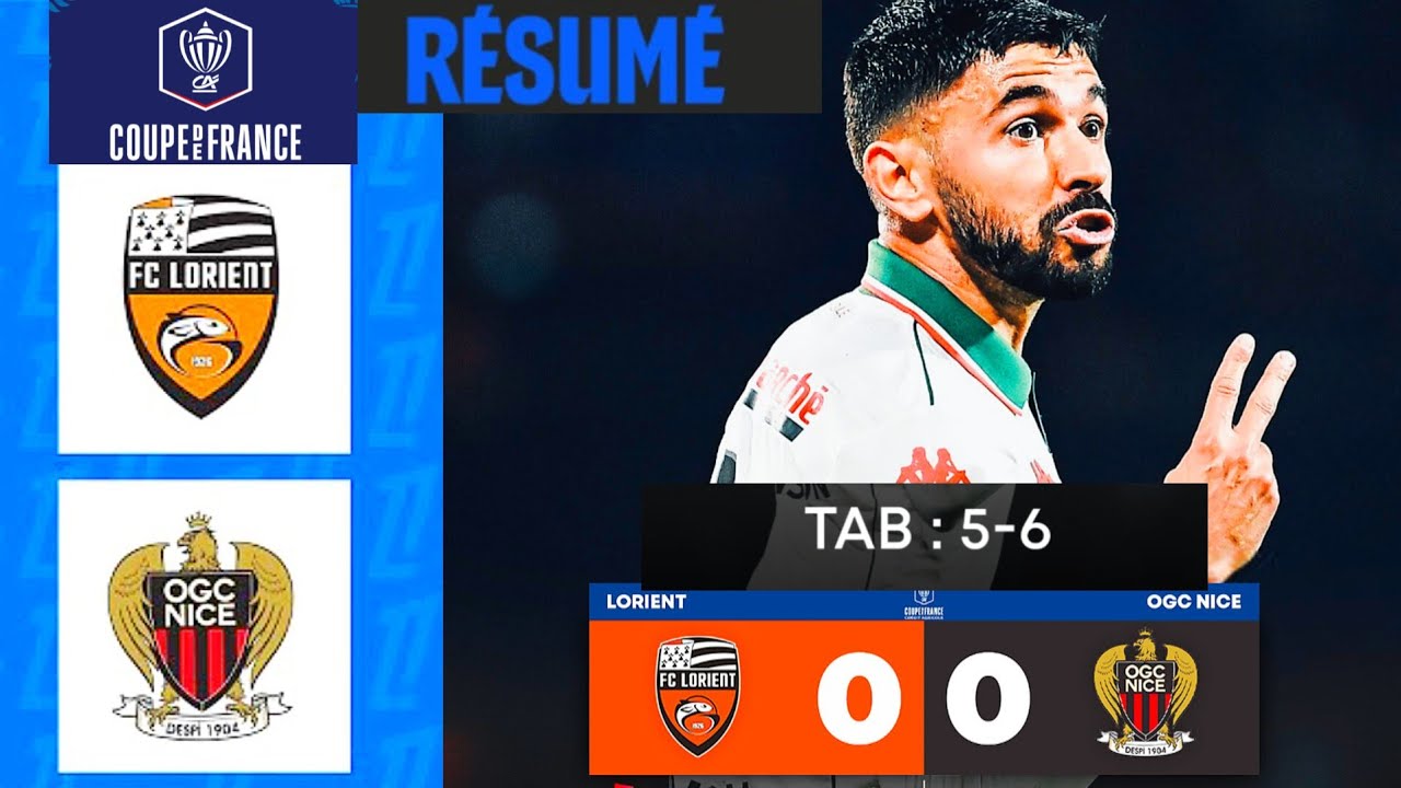 Lorient vs Nice Highlights